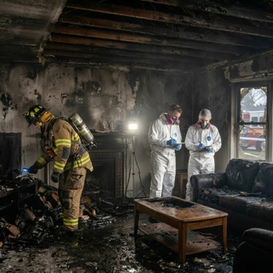  Fire damage restoration service